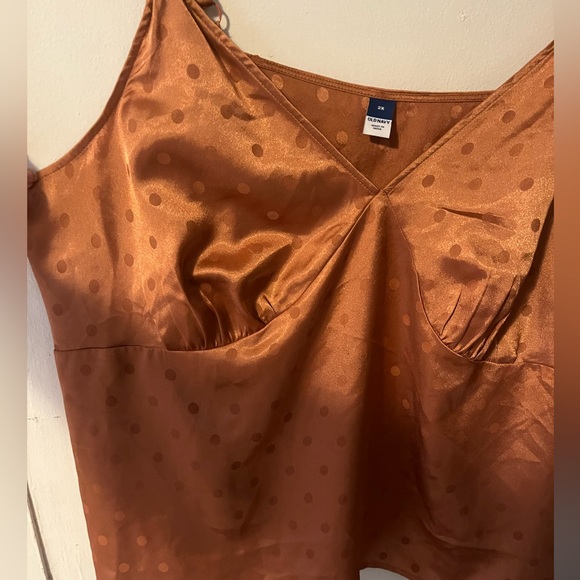 Polka Dot Satin Jacquard Cami Top - Picture 10 of 11